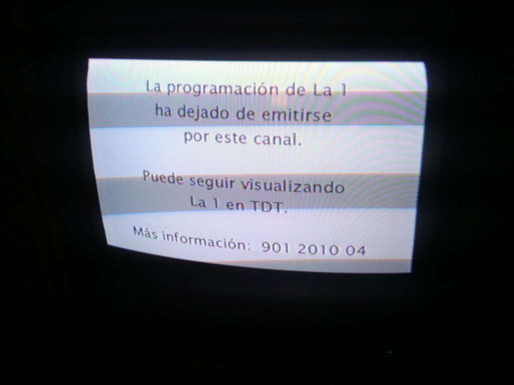 TDT ha dejado de verse