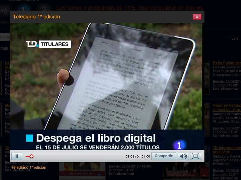 TVE + Libranda + iPad