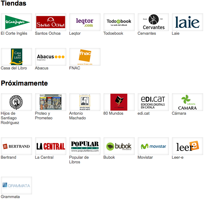Libranda. Tiendas