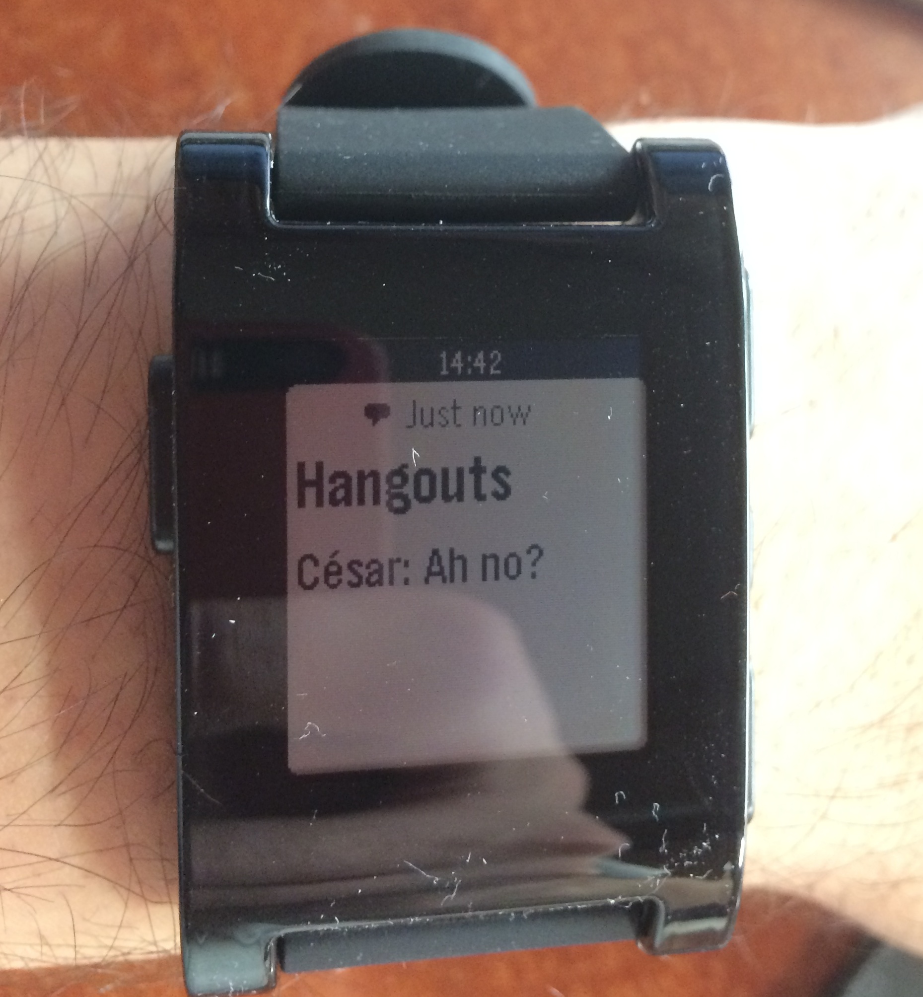Pebble notificacion